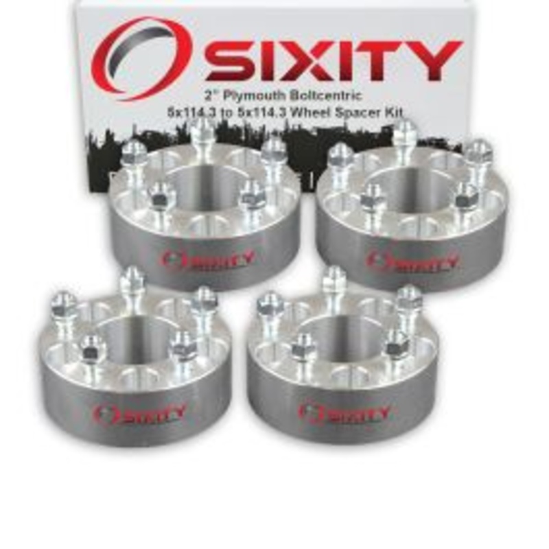 Sixity 4 pc 2" Thick Wheel Spacers - Plymouth Grand Voyager - 5x114.3mm