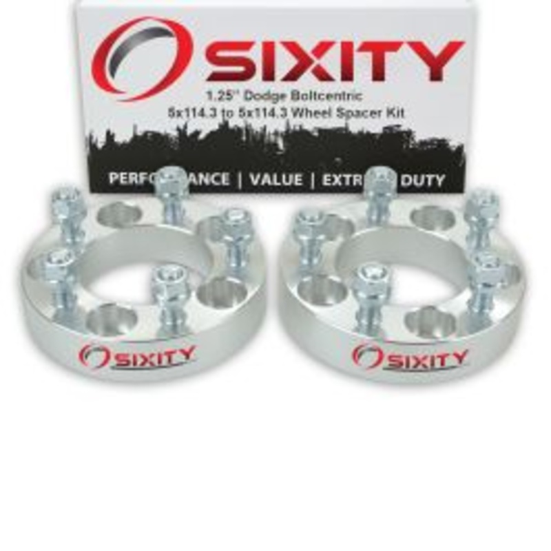 Sixity 2 pc 1.25" Thick Wheel Spacers - Dodge B250 Pickup D200 Series D250 Dakota - 5x114.3mm