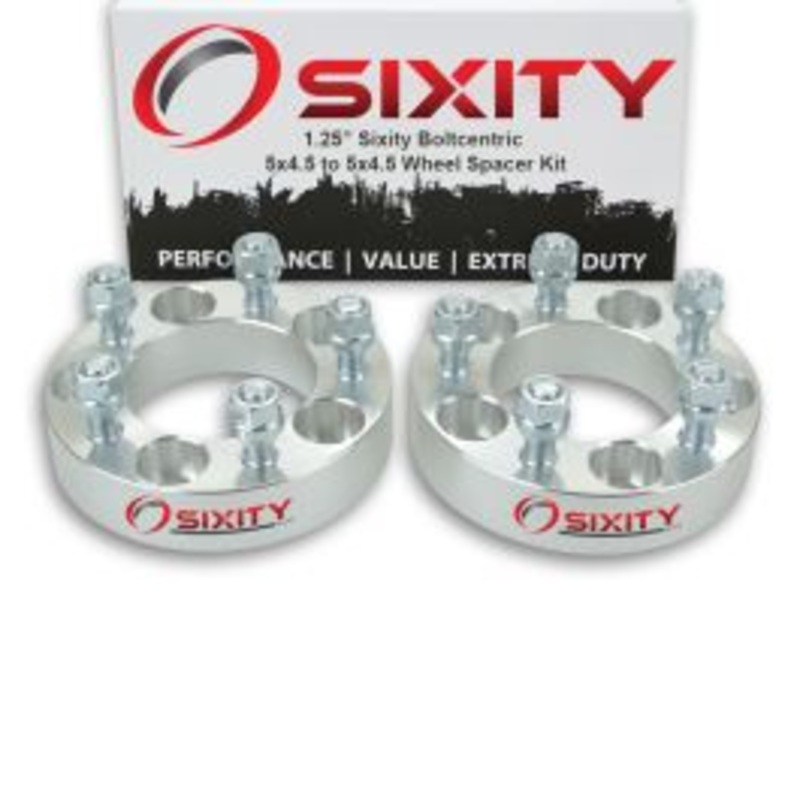 Sixity 2 pc 1.25" Inch Thick 5x4.5 Wheel Spacers 1/2-20tpi 1.25in Studs Lugs