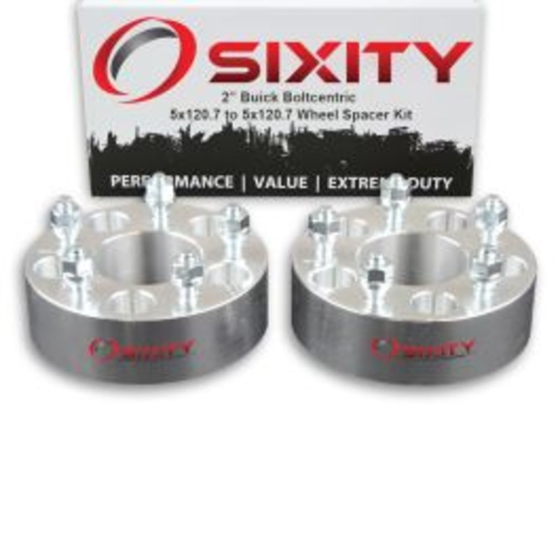 Sixity 2 pc 2" Thick Wheel Spacers - Buick Riveria - 5x120.7mm