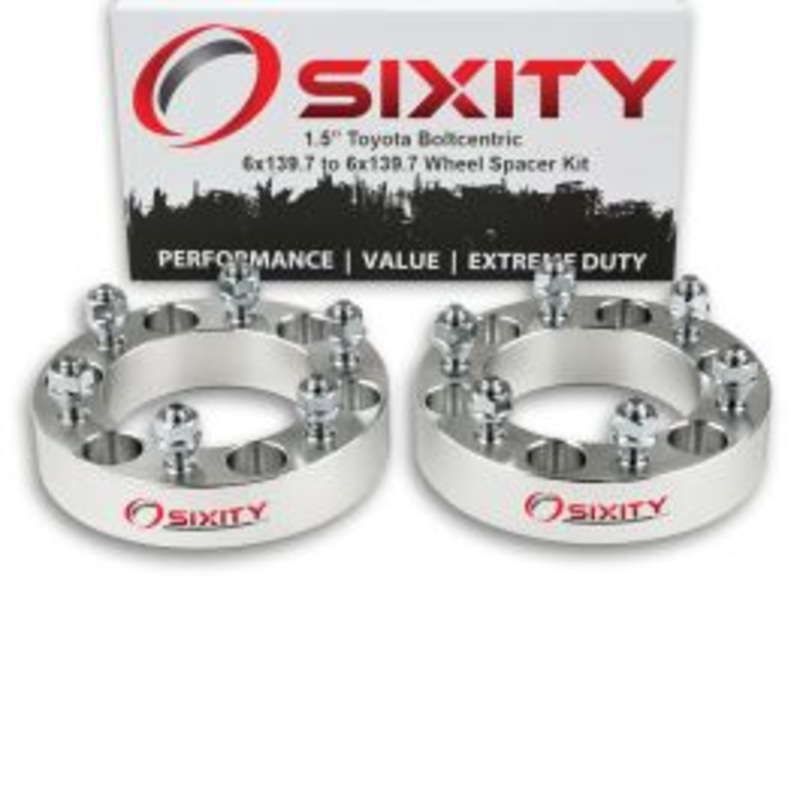 Sixity 2 pc 1.5" Thick Wheel Spacers - Toyota Tacoma Truck - 6x139.7mm
