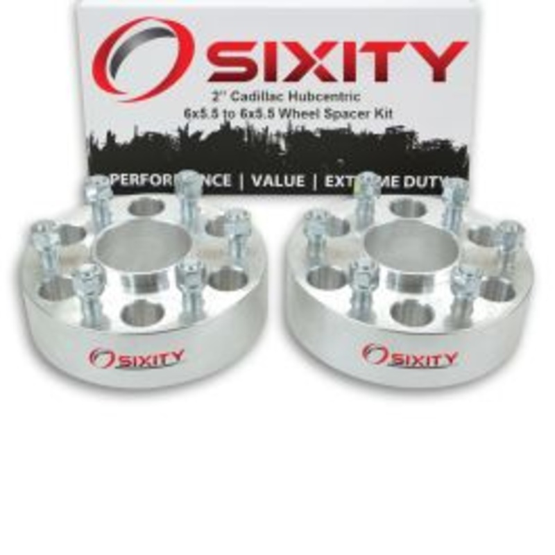Sixity 2 pc 2" Thick Hubcentric Wheel Spacers - Cadillac Escalade - 6x5.5