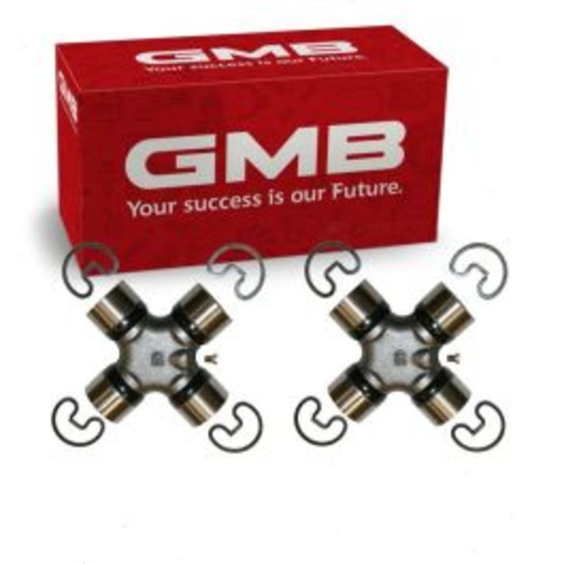 2 pc GMB Front Shaft Rear Center Universal Joints for 1970-1971 GMC Jimmy