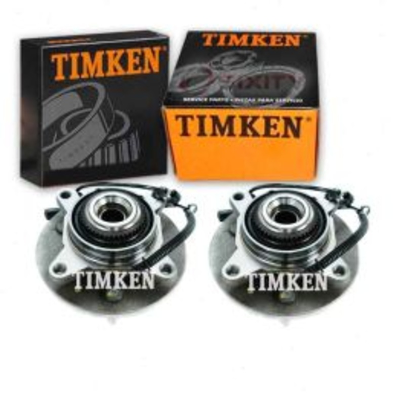 2 pc Timken Front Wheel Bearing Hub Assemblys for 2006-2008 Lincoln Mark LT