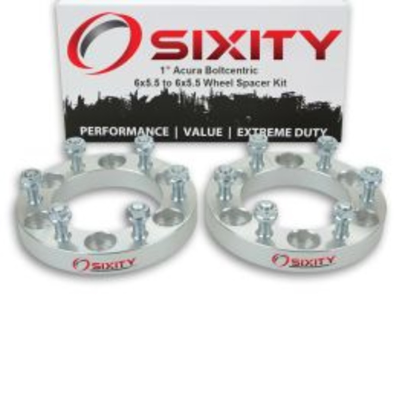 Sixity 2 pc 1" Thick Wheel Spacers - Acura SLX - 6x5.5