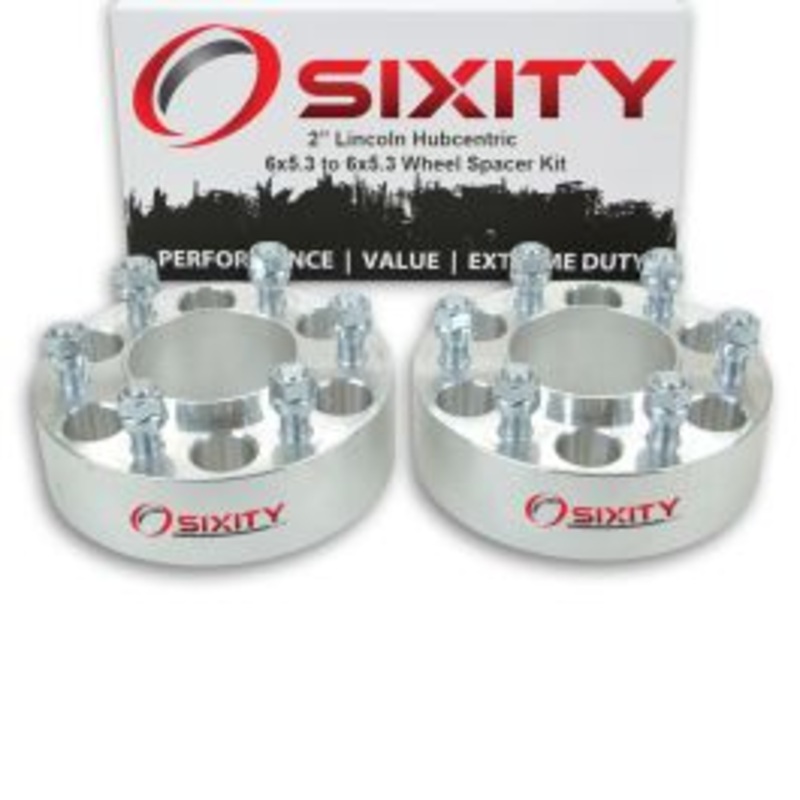 Sixity 2 pc 2" Thick Hubcentric Wheel Spacers - Lincoln Mark LT Navigator - 6x5.3