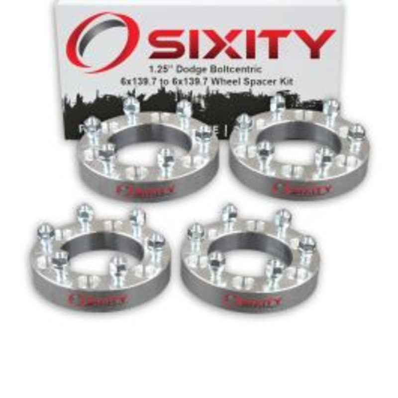 Sixity 4 pc 1.25" Thick Wheel Spacers - Dodge Ram 50 Raider D50 - 6x139.7mm