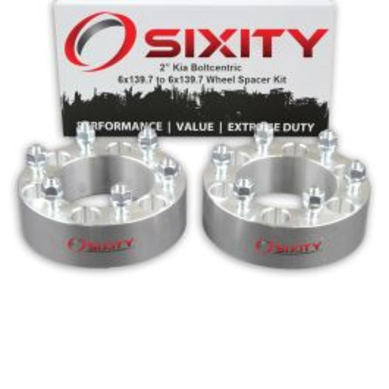 Sixity 2 pc 2" Thick Wheel Spacers - Kia Sedona - 6x139.7mm