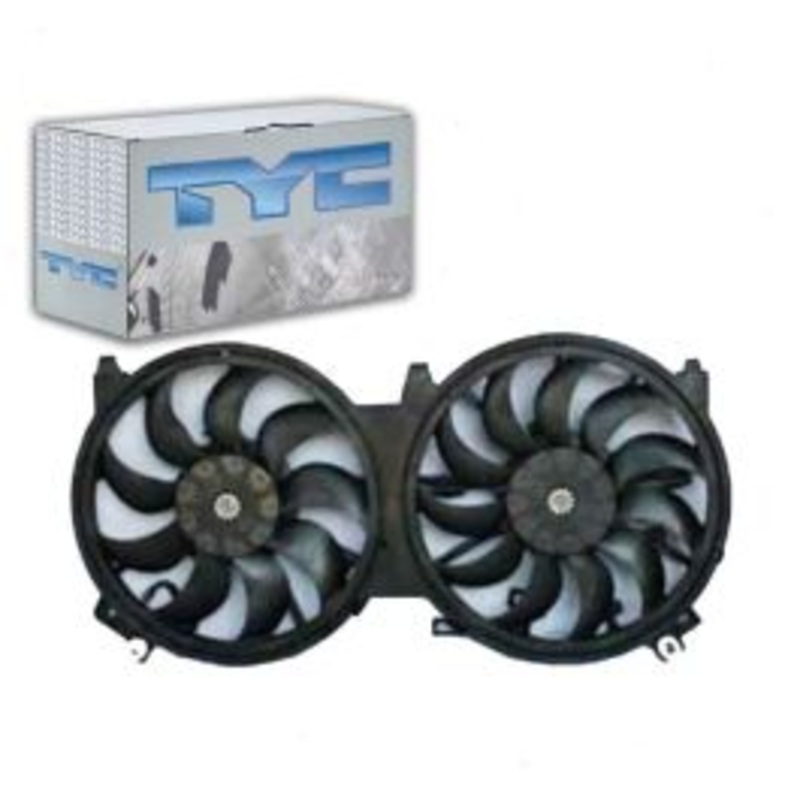 TYC Dual Radiator & Condenser Fan Assembly for 2016 Nissan Maxima