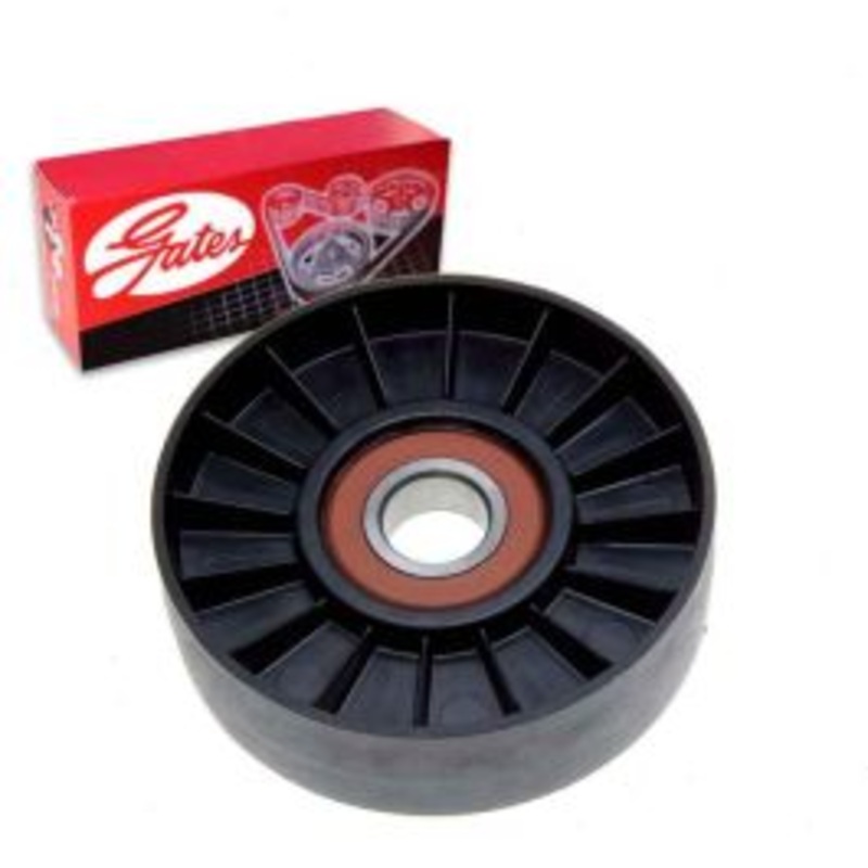 Gates DriveAlign Drive Belt Idler Pulley for 1990-1996 Ford E-350 Econoline 5.8L V8