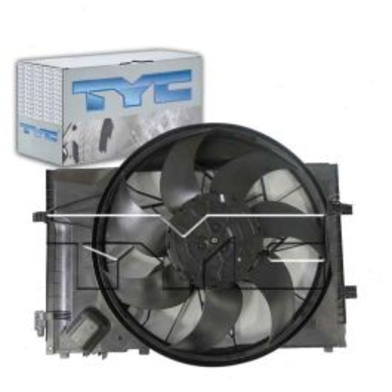 TYC Dual Radiator & Condenser Fan Assembly for 2006-2007 Mercedes-Benz C350