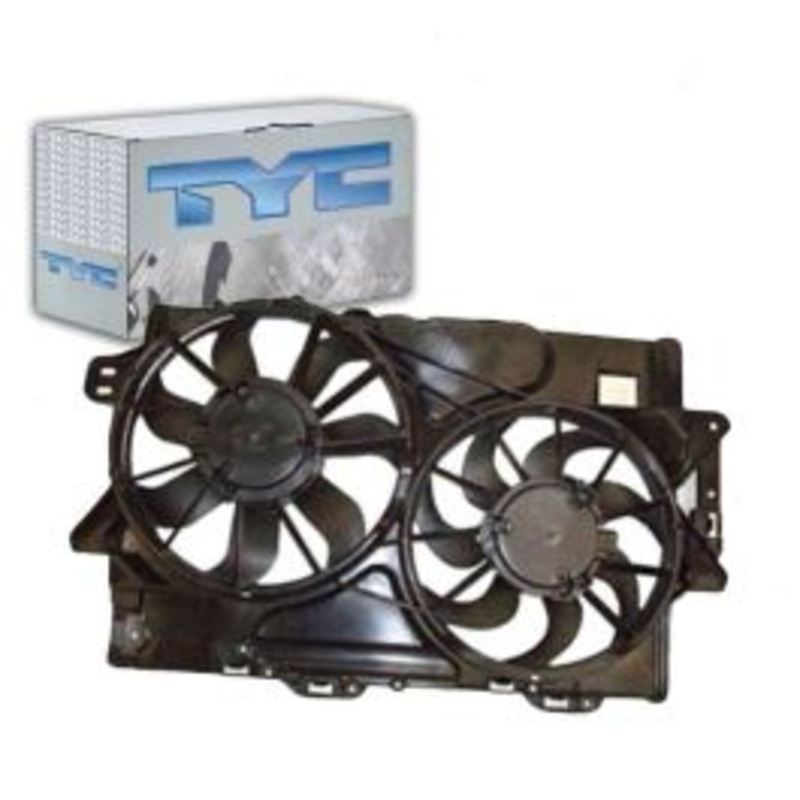 TYC Dual Radiator & Condenser Fan Assembly for 2008-2009 Pontiac Torrent 3.6L V6