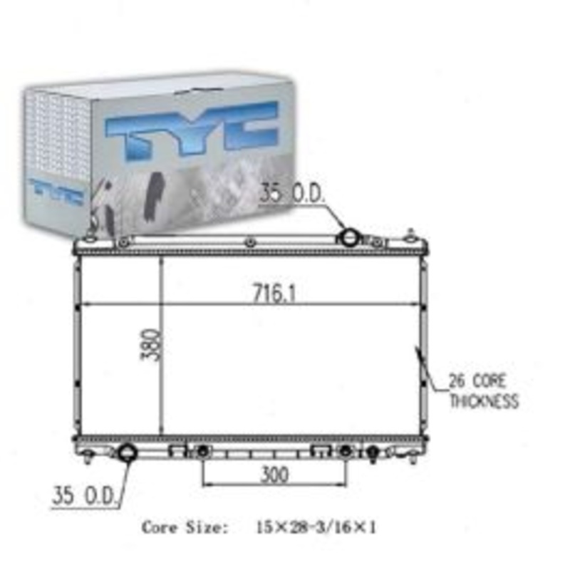 TYC 13403 Radiator Assembly
