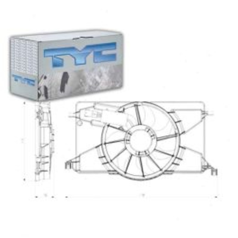 TYC 622800 Dual Radiator & Condenser Fan Assembly
