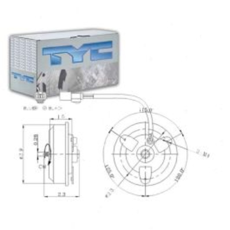 TYC Right Engine Cooling Fan Motor for 1997-1998 Honda CR-V