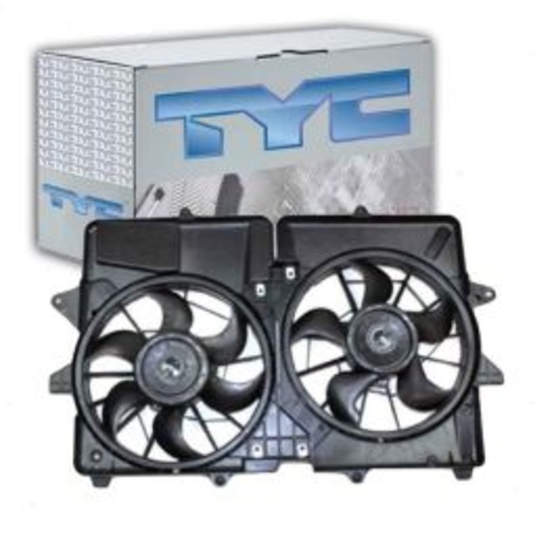 TYC Dual Radiator & Condenser Fan Assembly for 2005-2007 Ford Escape 2.3L L4