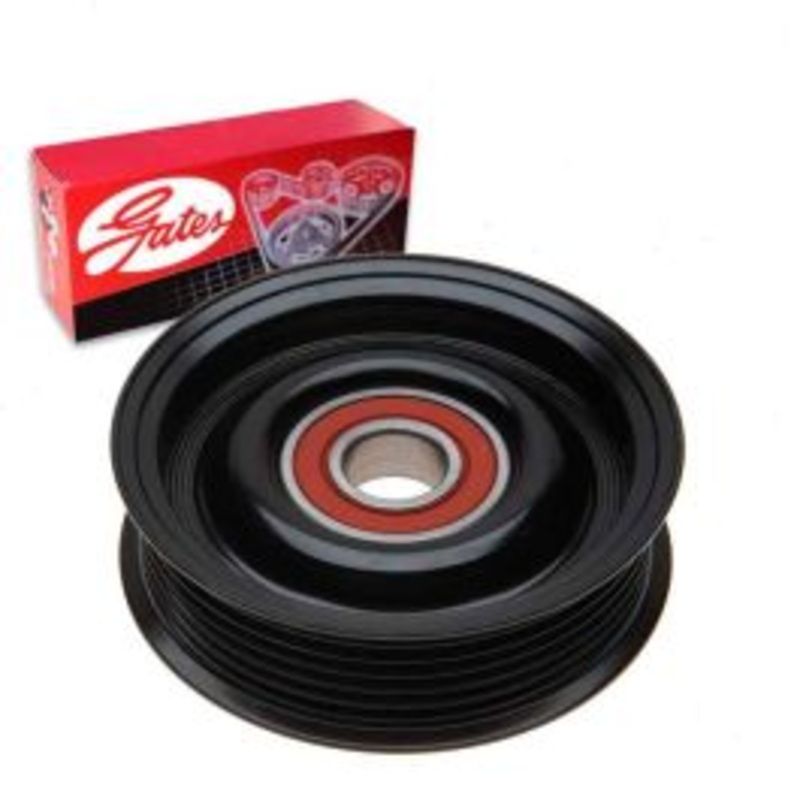 Gates DriveAlign Grooved Pulley Drive Belt Idler Pulley for 1997-2002 Ford E-250 Econoline 4.2L V6
