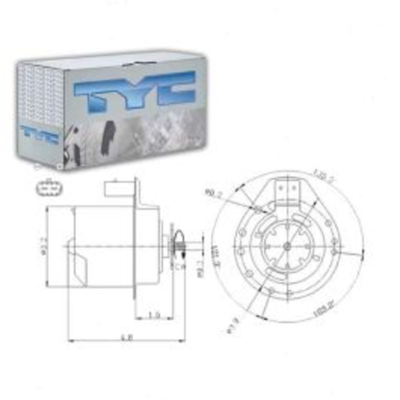 TYC Left Engine Cooling Fan Motor for 1999 Pontiac Montana