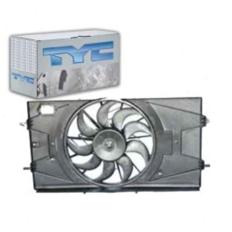 TYC Dual Radiator & Condenser Fan Assembly for 2007-2009 Pontiac G5 2.2L L4