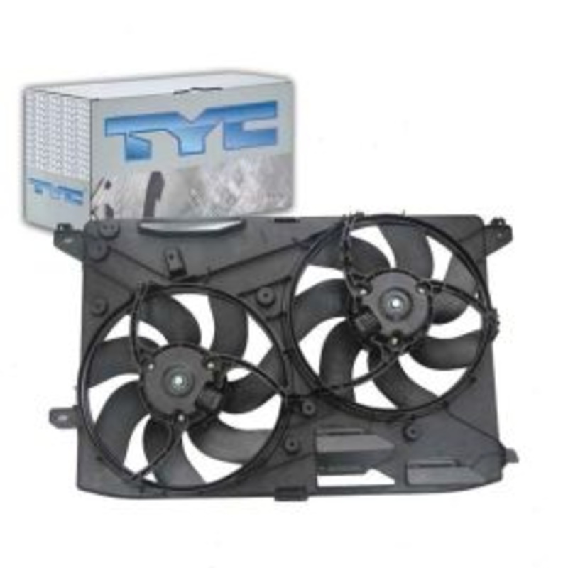 TYC Dual Radiator & Condenser Fan Assembly for 2013-2016 Ford Fusion 2.0L 2.5L L4