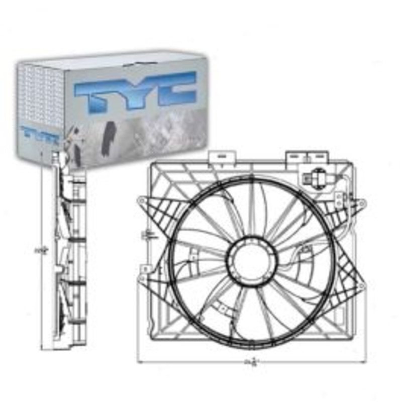 TYC Dual Radiator & Condenser Fan Assembly for 2009-2015 Cadillac CTS