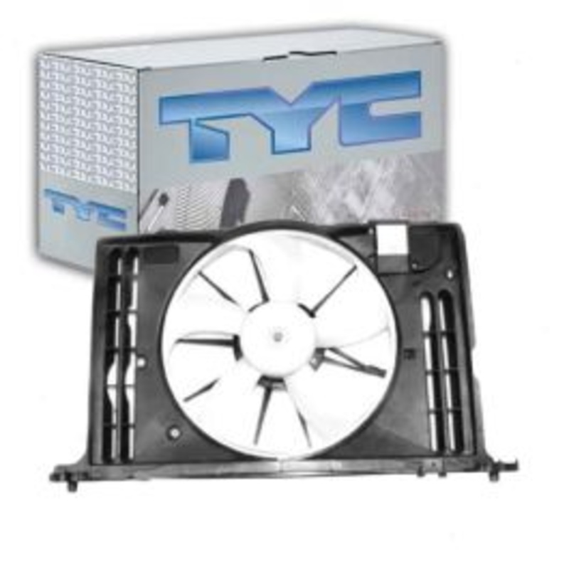TYC Dual Radiator & Condenser Fan Assembly for 2009-2013 Toyota Corolla 1.8L L4