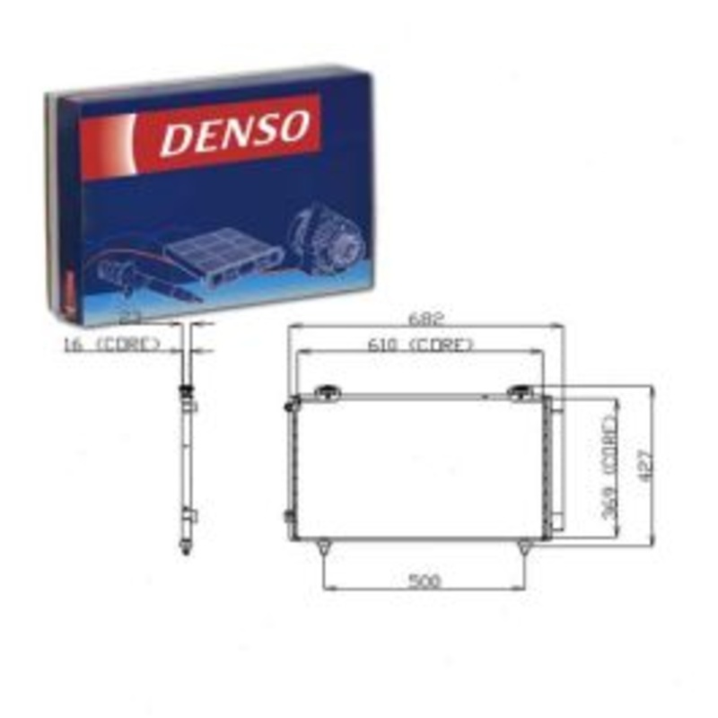 Denso 477-0563 AC Condenser