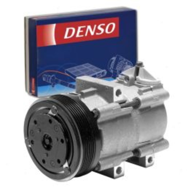 DENSO AC Compressor & Clutch for 1995-2000 Ford Contour 2.5L V6