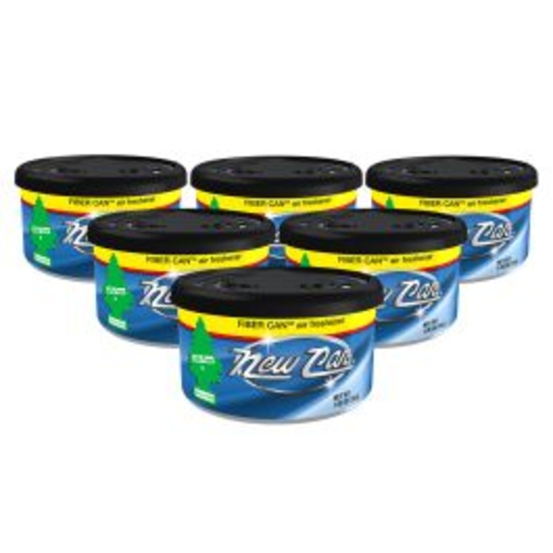 Little Trees New Car Scent Fiber Can Air Freshener - Car Home - 6 pack
