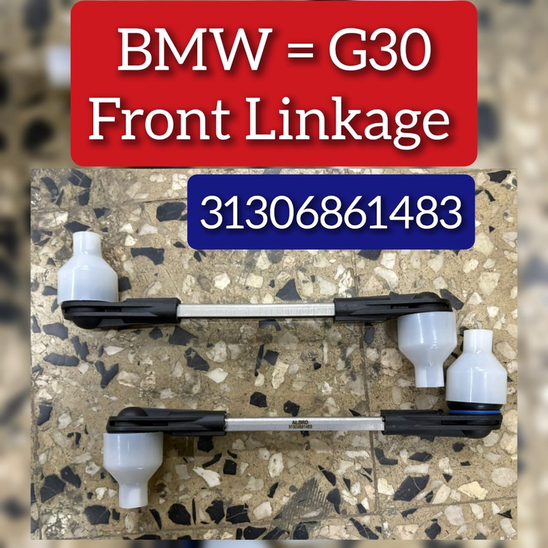 Front Axle Sway Bar End Stabilizer Link Right  & Left  Set 31306861483 Compatible With BMW 5 (G30, F90) & 5 Touring (G31) & 5 Touring Van (G31) & 6 Gran Turismo (G32) & 7 (G11, G12) & 8 Convertible (G14, F91) & 8 Coupe (G15, F92) & 8 Gran Coupe (G16, F93)