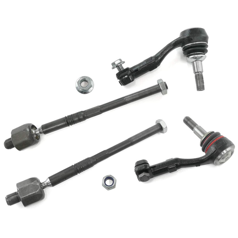 Front Steering Tie Rod End Head Assembly (Rack End & Tie Rod End) Right & Left Set 32106765235 32106765236 Compatible With BMW 3 Series (E90) & X1 (E84) & Z4 Roadster (E89)