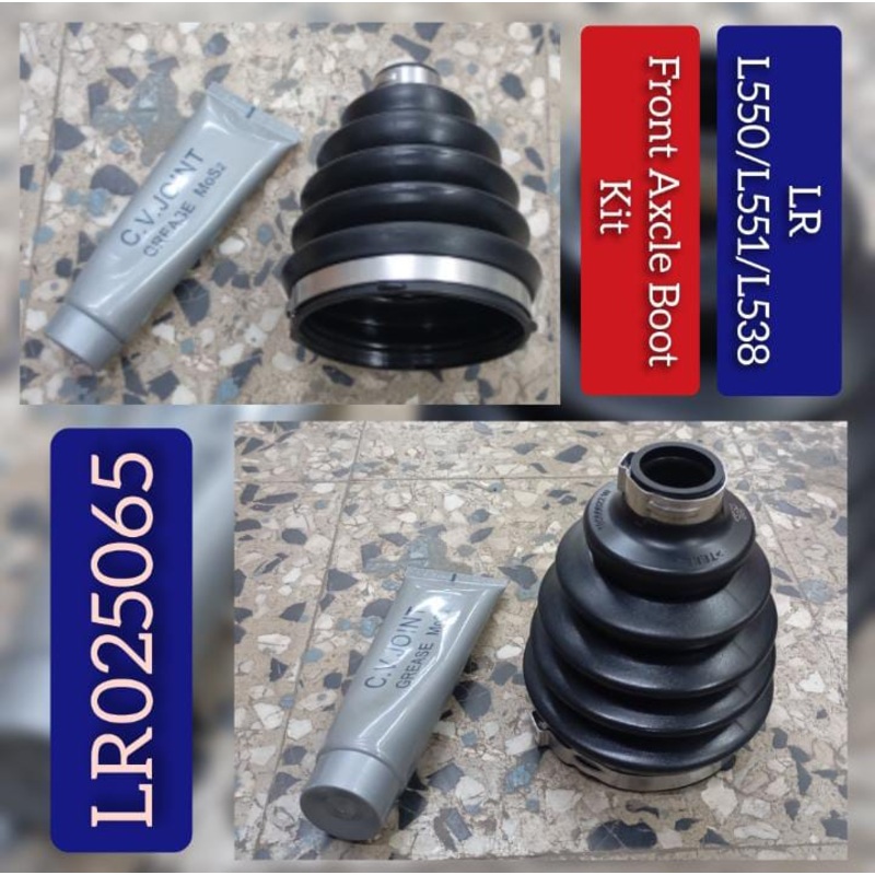 Front Axle Shaft Dust Cover Outside Boot Kit LR025065 Compatible With DISCOVERY SPORT (L550) RANGE ROVER EVOQUE (L538) RANGE ROVER EVOQUE (L551) RANGE ROVER EVOQUE Convertible (L538) RANGE ROVER EVOQUE VAN (L538)