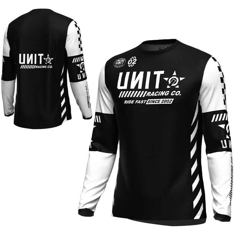 Unit Clash Mens Long Sleeve Jersey - M - Black